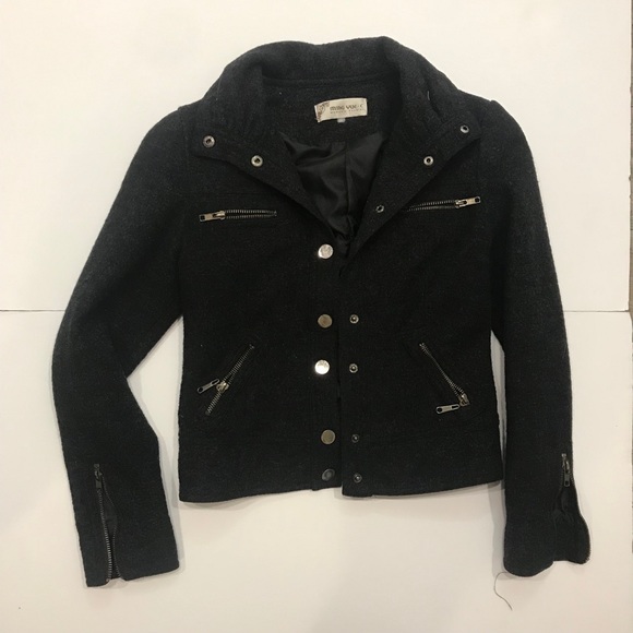 MING YUE High Neck Black Skinny Jacket - Picture 2 of 11